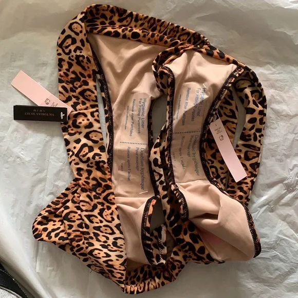 Victoria Secret Leopard Print Bikini Bottoms Size XL and SP - Picture 9 of 10